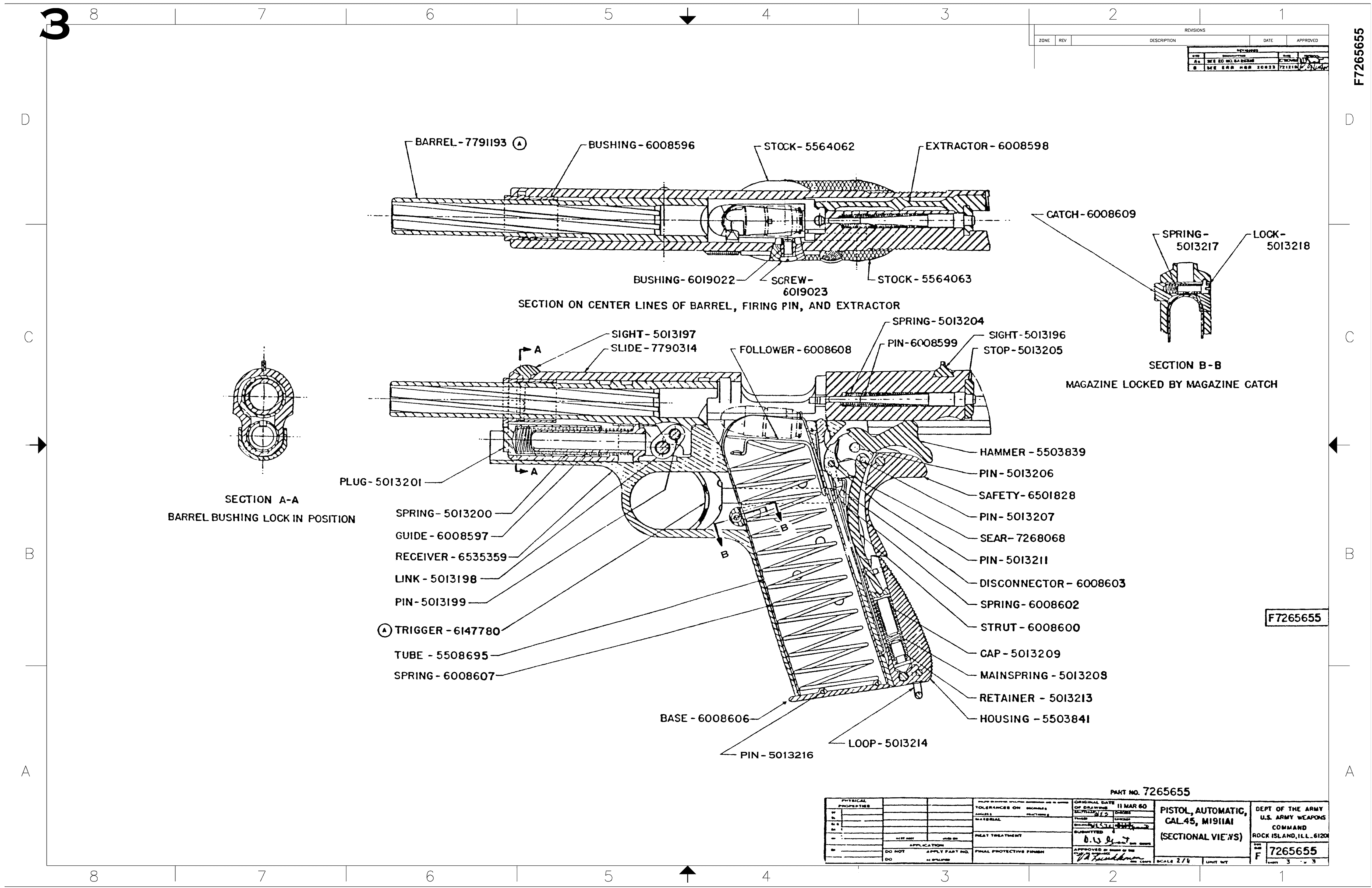 1911 Technical Drawings